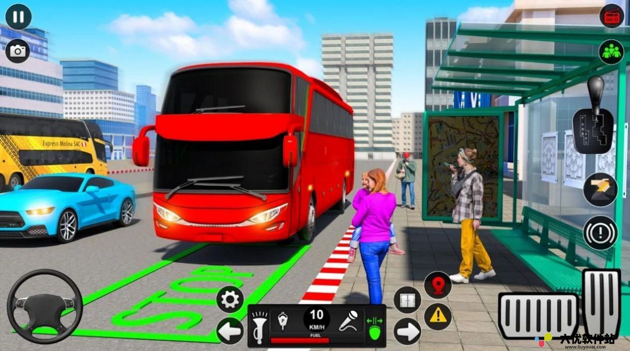 城市公共汽车交通模拟器