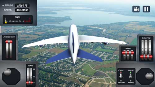 飞机城市飞行模拟器